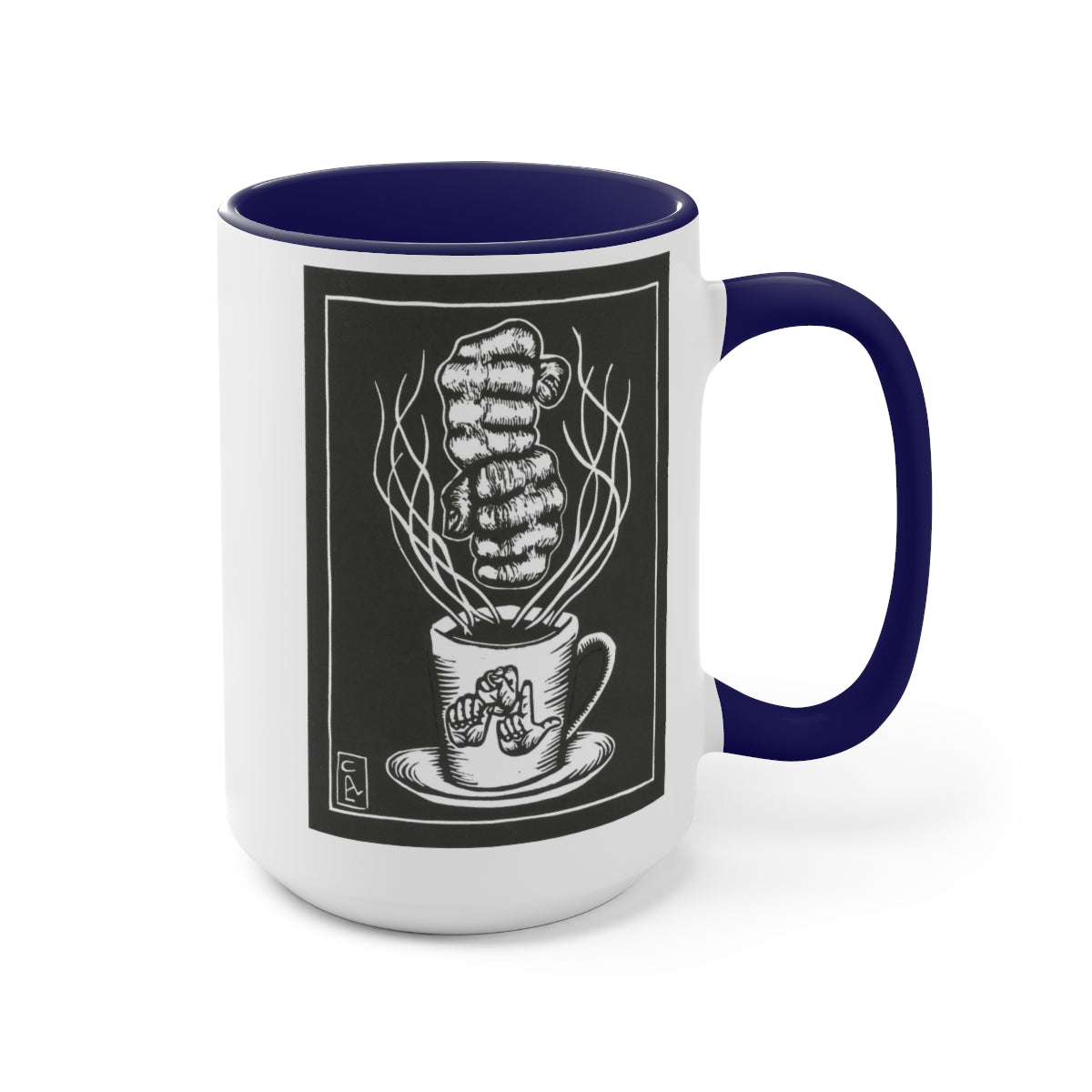 Coffee mug - 15 oz - ASL - David Call Art