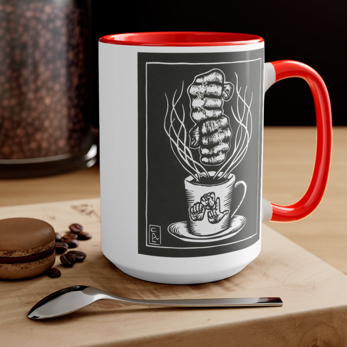 Coffee mug - 15 oz - ASL - David Call Art