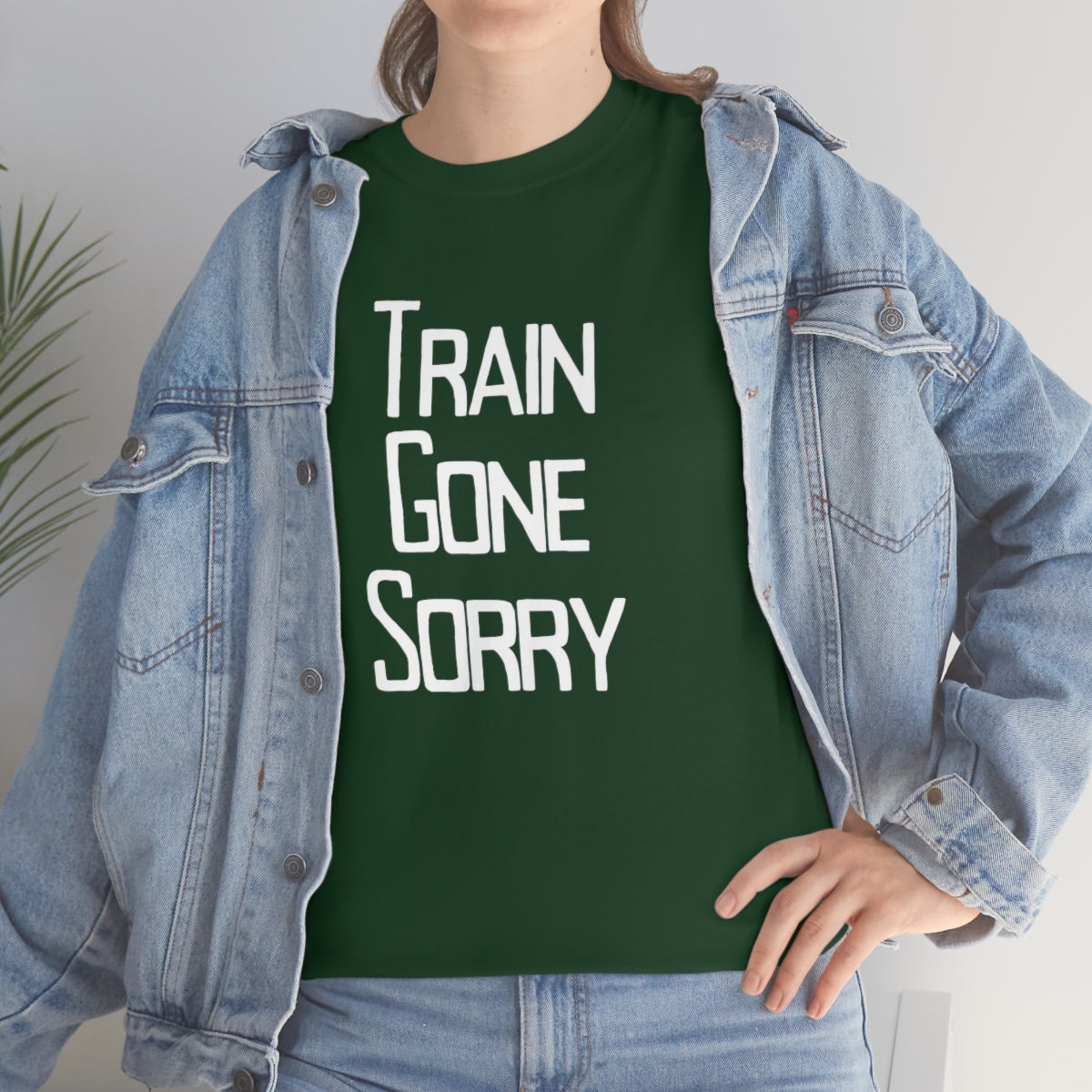 Train Gone Sorry - Deaf Bing Tees - Unisex Heavy Cotton Tee