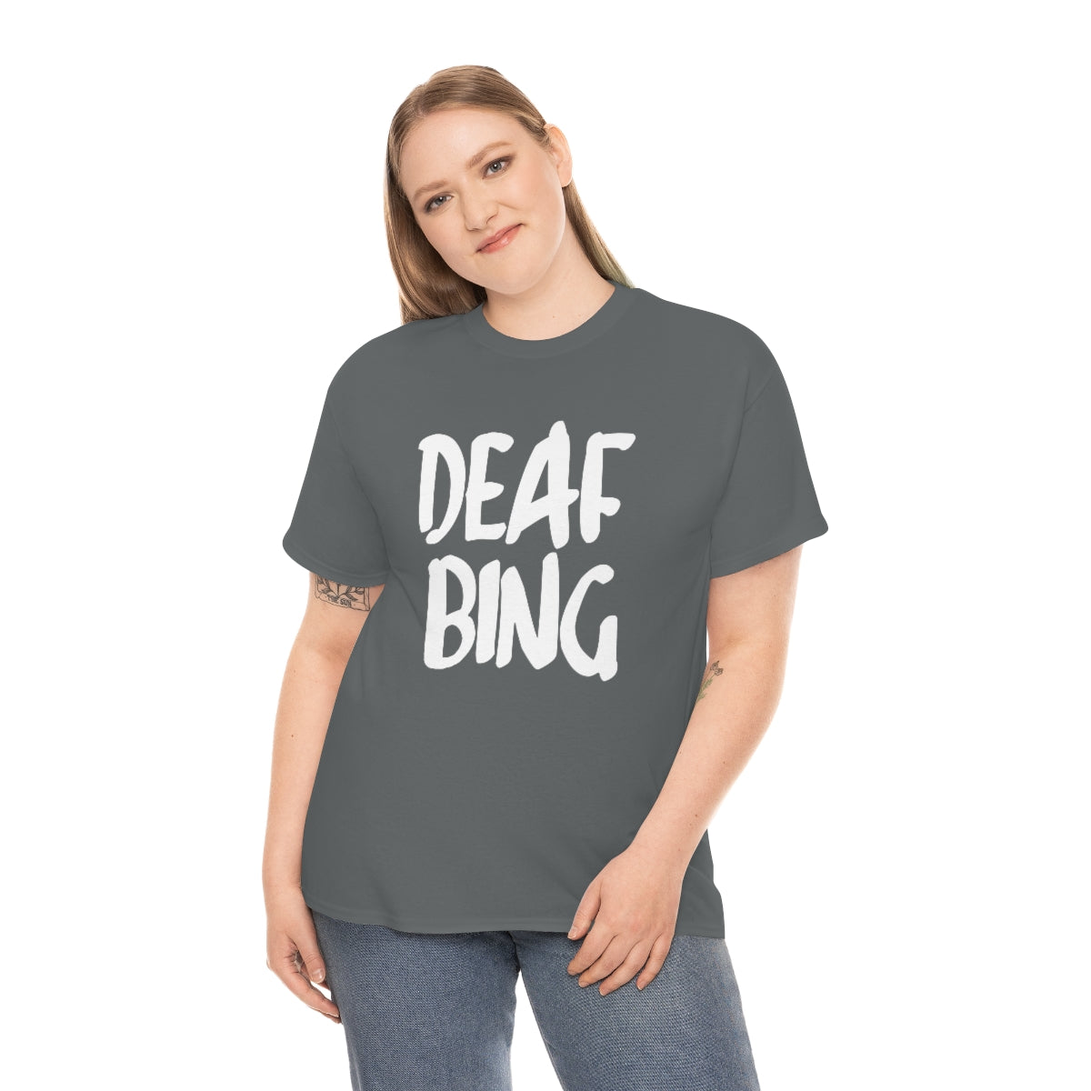Deaf Bing - Deaf Bing Tees - Unisex Heavy Cotton Tee